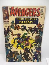 AVENGERS #24    KANG APPEARANCE MARVEL COMICS 1966 G+ picture