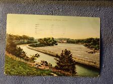 Vintage Postcard Canal Walk, Powell, Mass. picture