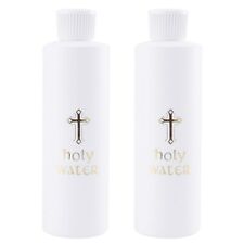 2pcs Cylindrical Holy Water Bottle Church Holy Water Bottle Jesus Cross Pattern picture