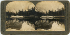 c1890's Stunning Keystone View Co. Stereoview Card 9466 Mirror Lake Yosemite, CA picture