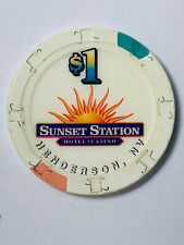 Sunset Station Hotel & Casino Henderson NV 1$ Casino Token 12486 picture