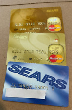 3 VINTAGE SEARS DEPARTMENT STORE CHARGE CREDIT CARDS (2) MASTERCARD CARD picture