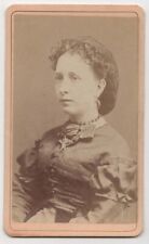 ANTIQUE CDV CIRCA 1870s JAS W. TURNER GORGEOUS YOUNG LADY IN DRESS BOSTON MASS. picture