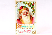 Santa Claus Christmas Postcard 1910 H Wessler Chromolithograph picture