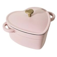  Beautiful 2QT Heart Dutch Oven in Pink Champagne by Drew Barrymore picture