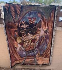 Harry Potter Hagrid Tapestry Throw Mining Cart Collectible 2000 Rare Find Warner picture