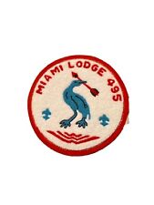 BSA Miami OA Lodge 495 Old Mint Scout Chenille Jacket Patch C-4 36-62 2/88 495C4 picture