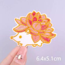 Hedgehog Applique Embroidery Iron On Patches Thermo Transfer Decorative Badge  picture