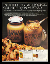 1983 Grey Poupon Country Dijon Mustard Circular Coupon Advertisement picture