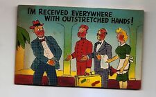POSTCARD - Humorous Comic Cartoon - Traveller and Tipping - Colourpicture picture