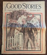 Vintage Good Stories Magazine October 1935 Complete Augusta Maine picture