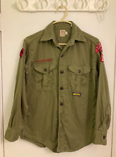 Vintage Boy Scout uniform shirt Eunice, LA Troop 11 Long Sleeve BSA Sanforized picture