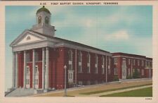 First Baptist Church, Kingsport, Tennessee, TN c1930s Postcard 7085.4 picture