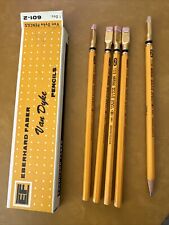 Eberhard Faber Van Dyke Pencils 601 No 2  (4) Unsharpened~ Vintage~ woodclinched picture