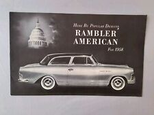 1958 Rambler American Sales Brochure Dealer Advertising Catalog picture