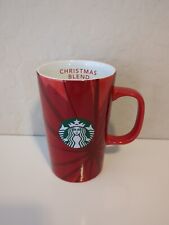 Starbucks 2014 Christmas Blend Red Coffee Cup Mug Green Mermaid Spicy & Sweet picture
