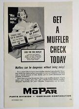Mopar Muffler Chrysler Parts Division Miss Mopar Vintage Print Ad c1955 picture