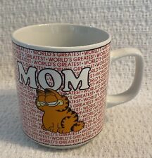 Garfield WORLD'S GREATEST MOM Coffee Mug Cup By Jim Davis © 1978 Enesco Vintage picture
