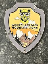 RARE, HUGE ,  WOCS 24-09 , Mountain lion CHALLENGE COIN Army Warrant  It’s Ma’am picture