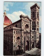 Postcard Front and Campanile Cathedral Florence Italy picture