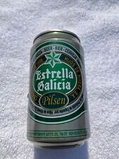 Vintage Estrella Galicia Pilsener Steel Beer Can picture