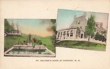 LP58 Cornish New Hampshire St.Gauden's Home Hand Colored 1910 Albertype Postcard picture