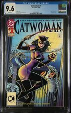 CATWOMAN #1 CGC 9.6 NM~DC 1993~BANE APPEARANCE~JIM BALENT~EMBOSSED~FRESH SLAB picture