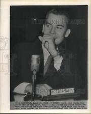 1960 Press Photo Dick Clark denies any payola before House Legislative hearing picture