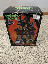 Lemax Spooky Town Witches Bungalow Halloween Lighted Village House 75183 picture