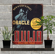 Ouija Board Mystifying Oracle Advertising Baked Metal Repro Sign 9 x 12 60114 picture