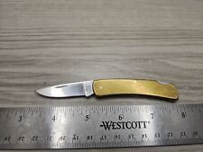 Vintage/Rare  Buck 527 USA  Lockback Folding Pocket Knife Brass  picture