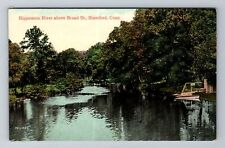 Stamford CT-Connecticut, Rippowam River Above Broad Street, Vintage Postcard picture