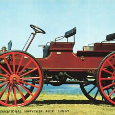1907 International Harvester Auto Buggy Antique Car Classic Ephemera Postcard picture