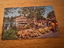 Vtg DISNEYLAND Postcard Mark Twain Riverboat Scene Frontierland Unused  picture