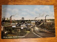 Vintage Postcard Mining Industry Gympie Queensland Australia Coloured Shell... picture