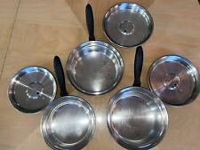 NICE Vollrath New Era Cookware 6 Pc Set 5-Ply Al-Core Saucepan Pots Pans & Lids picture
