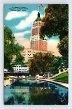 Linen Postcard San Antonio TX Texas Transit Tower picture