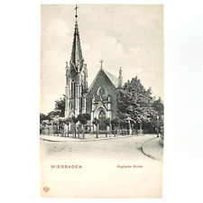 Church of St Augustine of Canterbury Postcard c1905 Wiesbaden English Road A4386 picture