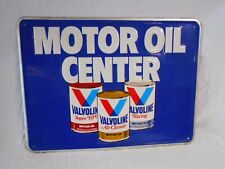 Vintage VALVOLINE Motor Oil Center Embossed Metal Sign, 24