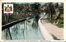 Wilmington Delaware DE North Race Jefferson Street View Vintage C 1920s Postcard picture