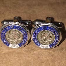University of Connecticut Uconn Huskies Vintage Cuff Links 1881 picture