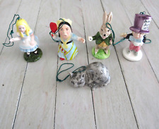 VIntage Company Of Friends Alice in Wonderland 1979 Ornaments Lot of 5 picture