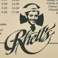 1990s Rhett's Restaurant Menu Opryland Hotel Gove With The Wind Nashville TN picture