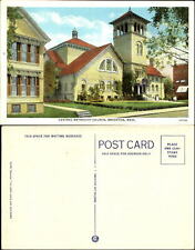 Central Methodist Church Brockton Massachusetts MA 1930s postcard sku915 picture