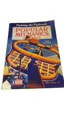 Popular Mechanics Magazine, July 1943, Great retro WWII artwork on cover picture