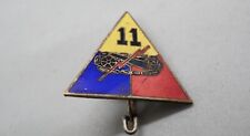 WWII Theater Made 11th Armored Division DI Unit Crest Pin picture