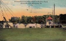 Postcard Performance + Judges Stand Race Track Allentown Fair PA 1911 picture