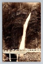 Columbia River Highway OR-Oregon RPPC, Horsetail Falls, Vintage Postcard picture