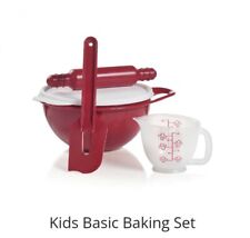 Tupperware Kid's Baking Set Mini 6-piece Set-Red-NEW picture