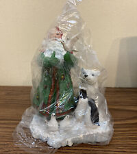 Lenox Santa Figurine Santa's Gift of Peace 1996 DOVE Polar Bear Penguin picture